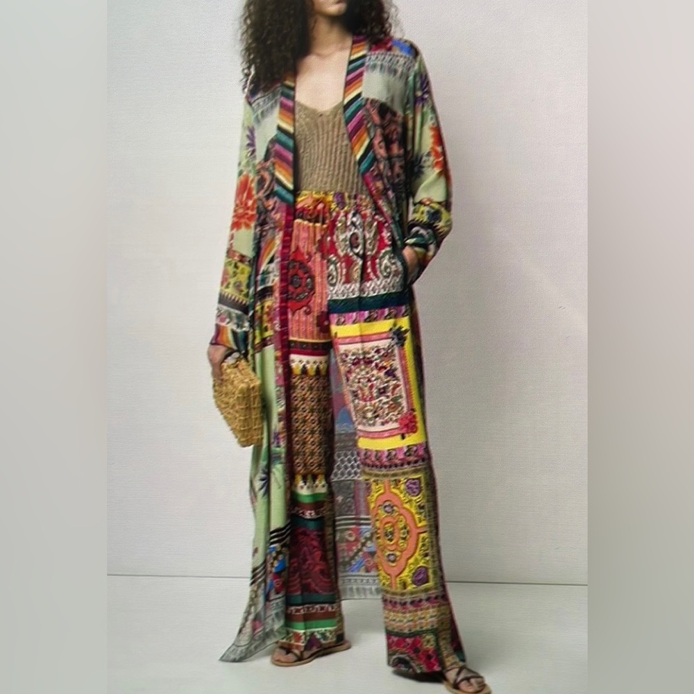 Etro Patchwork Print Pants